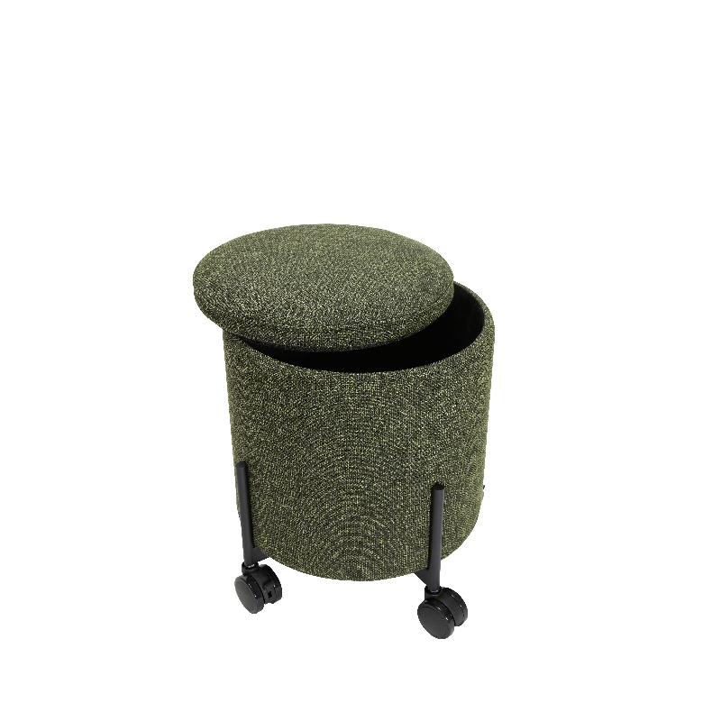 This storage pouf is a smart solution for keeping your space tidy. Ideal for storing small toys, stationery, pencil cases, or handbags.